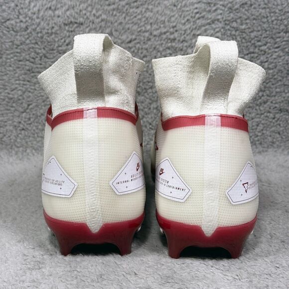 Nike Alpha Menace Elite 3 Mens Size 16 Football Shoes Cleats White Dark Red